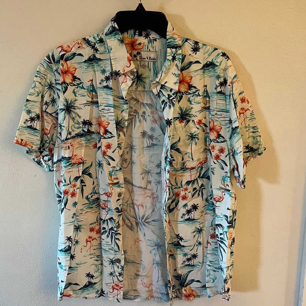 Oliver & Burke Flamingo Tropical Short Sleeve